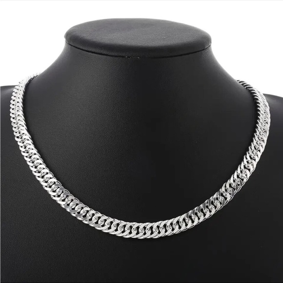 Hot fine Width 6MM chain 925 Sterling Silver Necklaces - Picture 1 of 4